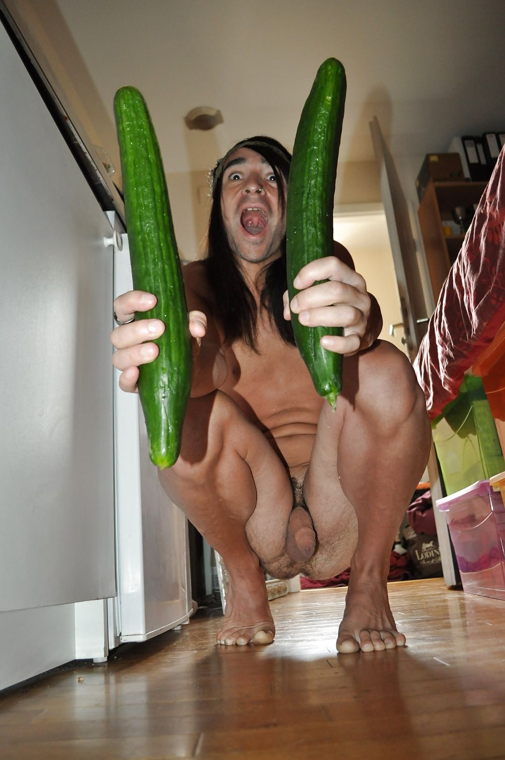 Tygra gets off with two huge cucumbers #18