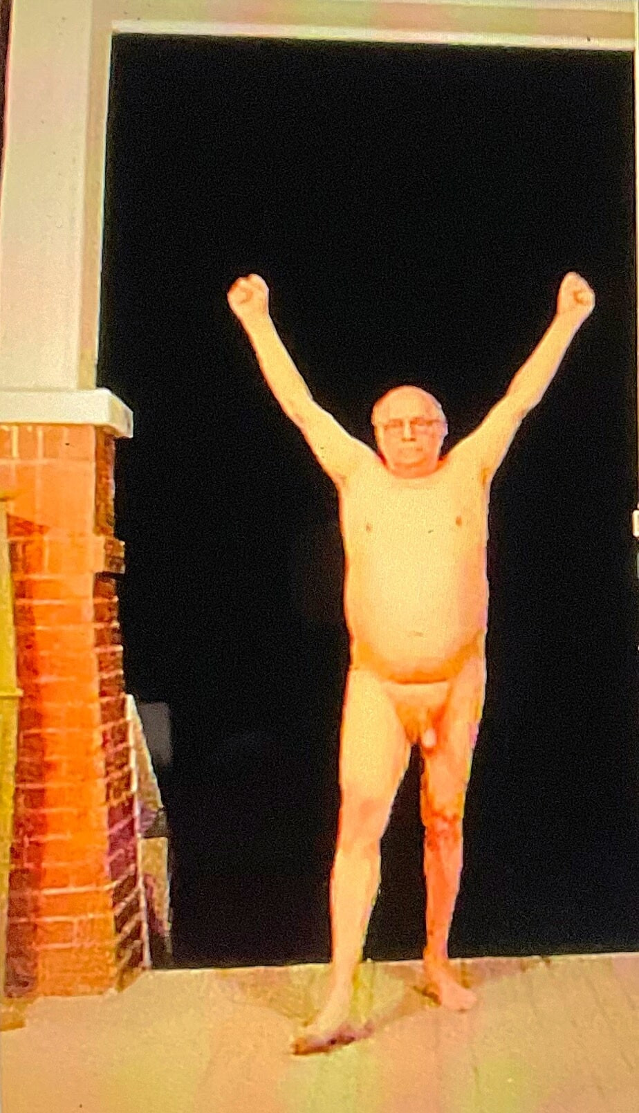 Roncomans midnight wanking  on porch #7