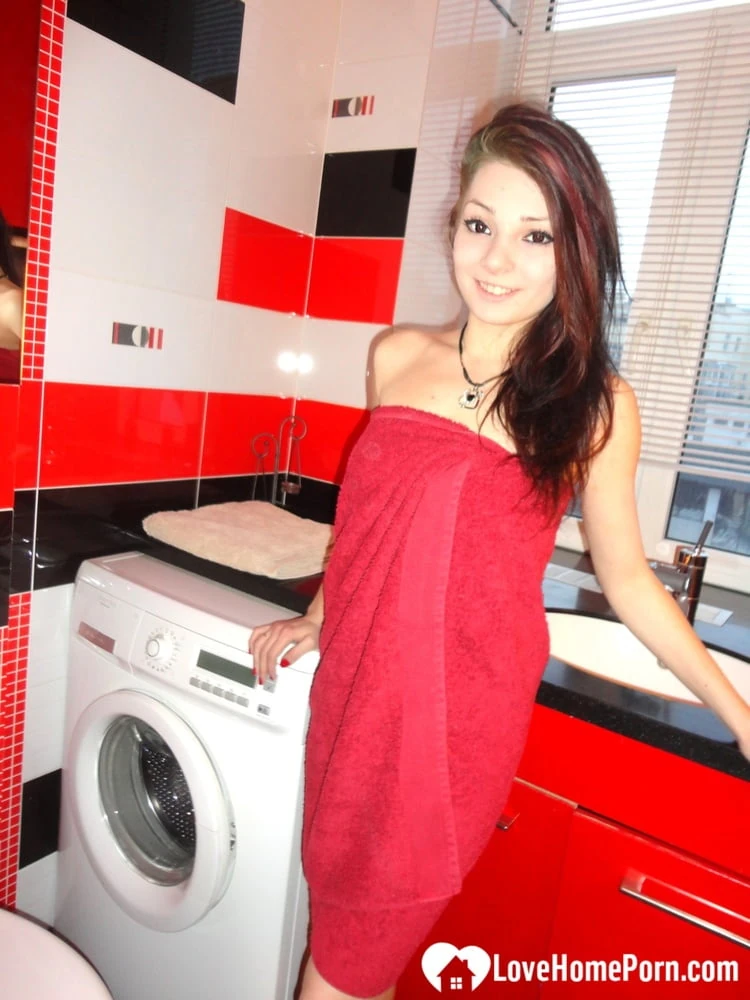 Fooling around naked and washing my feet #10