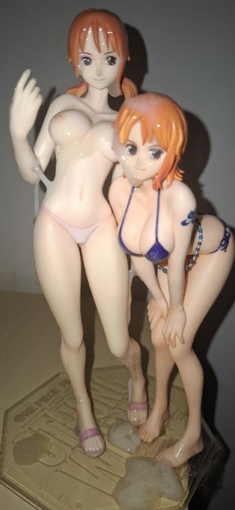 Nami pre and post timeskip cumtribute #7