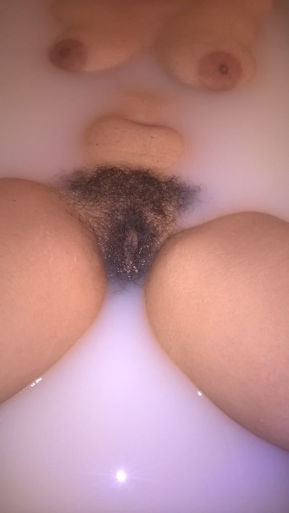Hairy Wife In Milk Bath #6