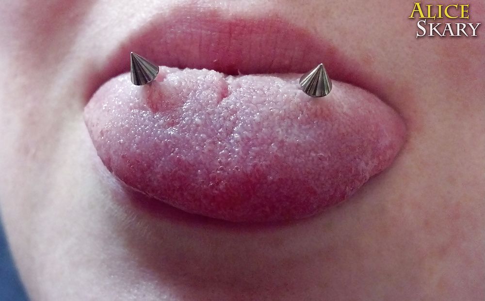 Tongue Fetish Oral Piercings #2