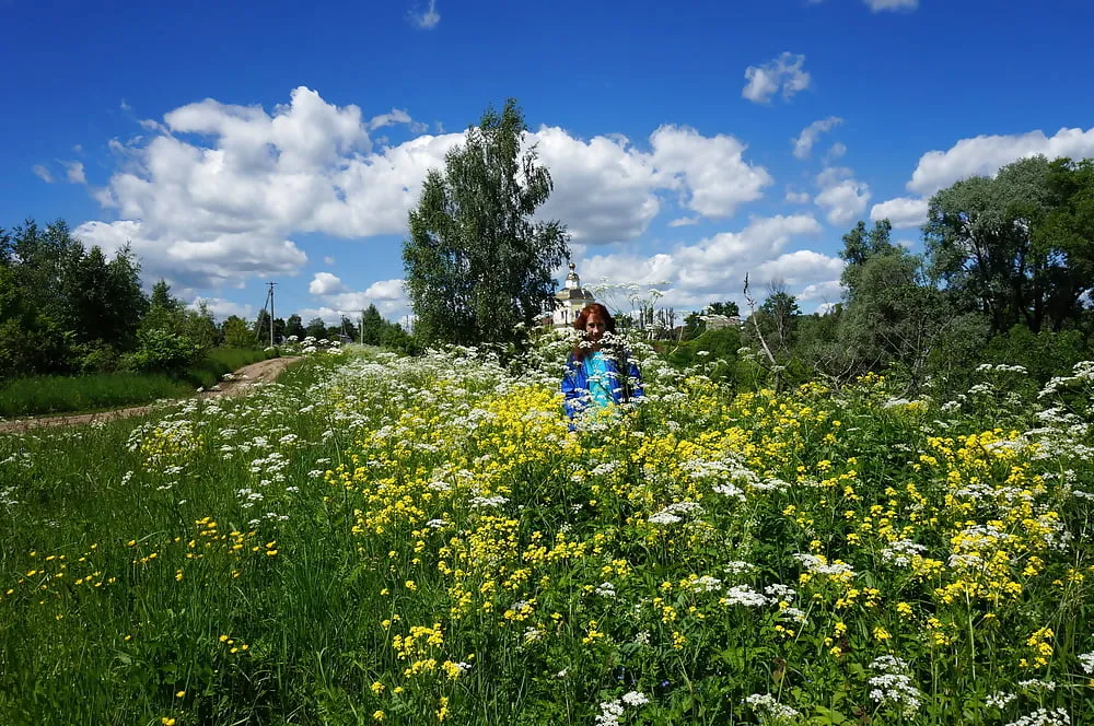 My Wife in White Flowers (near Moscow) #39