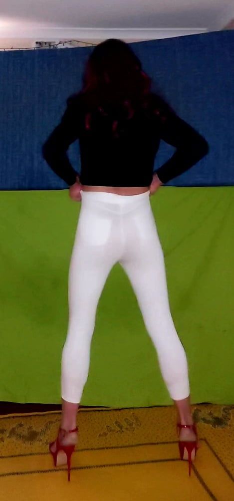 White stretch pants  #6