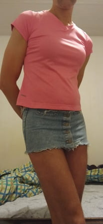 Tranny Lady favorite denim skirt.