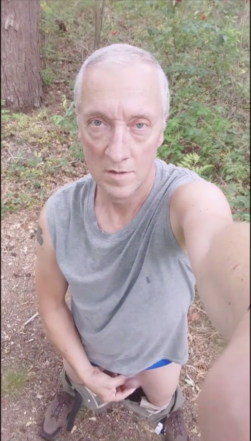 grandpa exhibitionist random public outdoor cruising cumshot #44