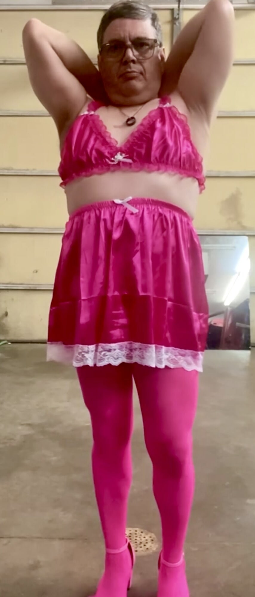 Black Dress and Pink Lingerie  #12