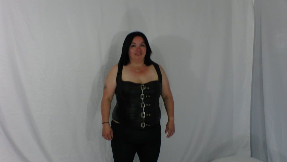 Sexy BBW Black Pants and Corset