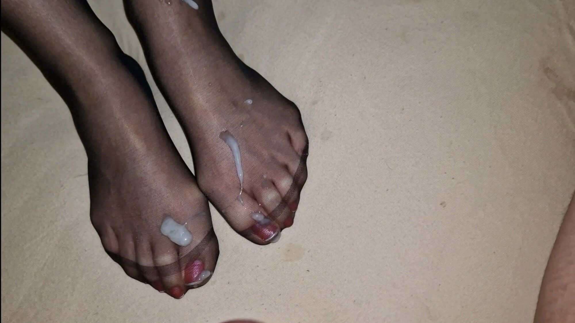 Semen on wife&#039;s feet all the time #13