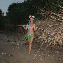 Savage Girl in the reed