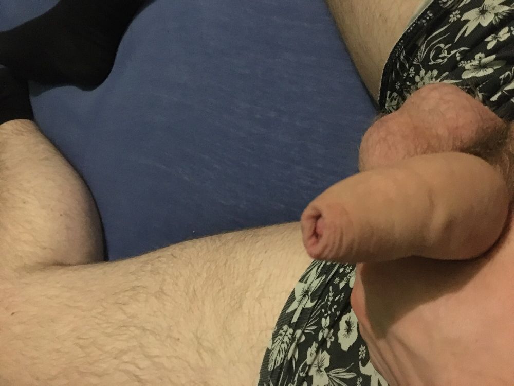 Haired Dick &amp; Balls Cockhead Foreskin  Masturbation  #33