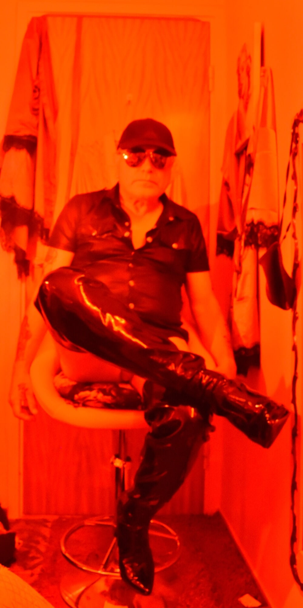 IN MY BEDROOM WITH A SEXY WATERBED.