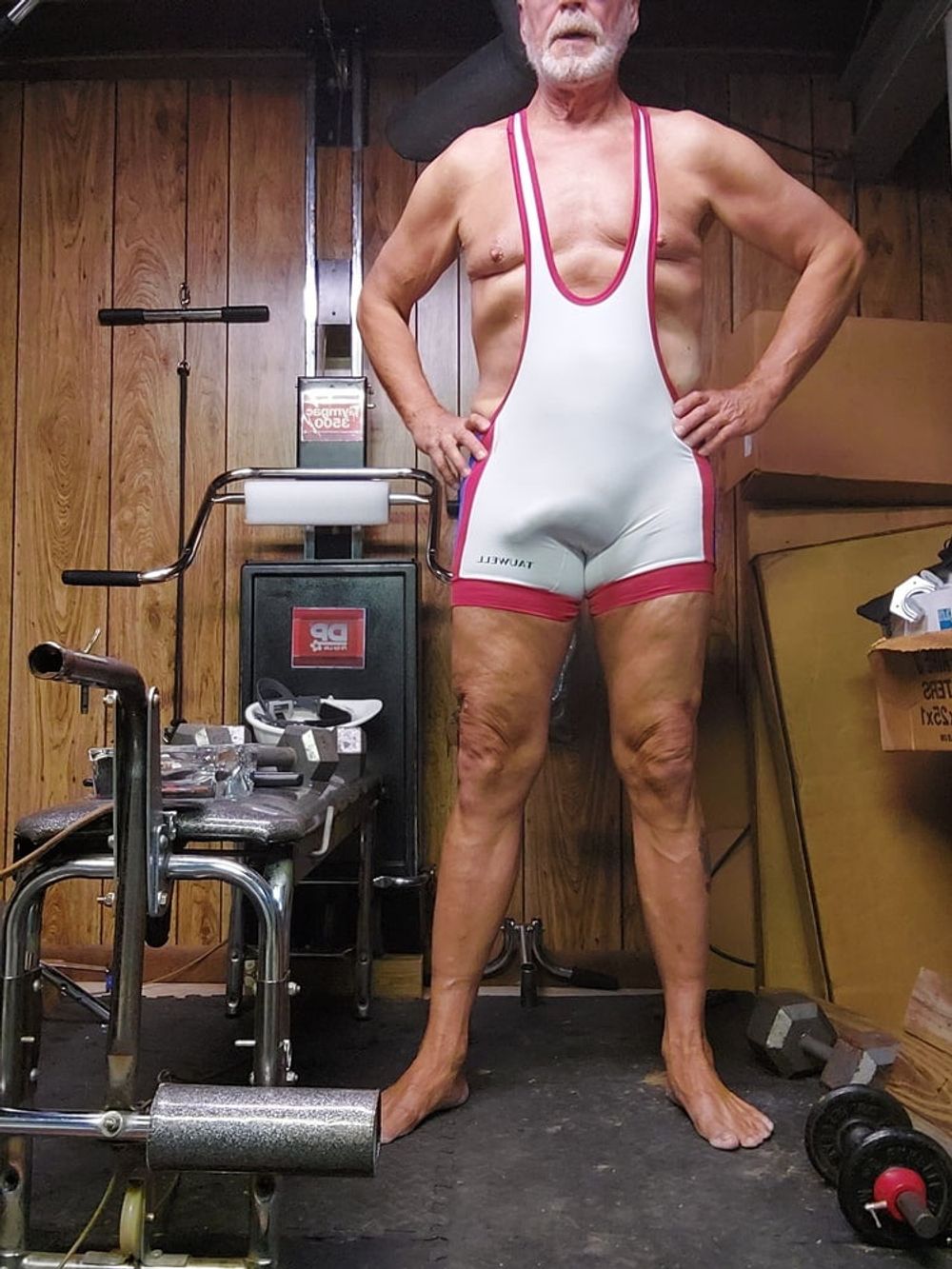 Working out in singlet  #4