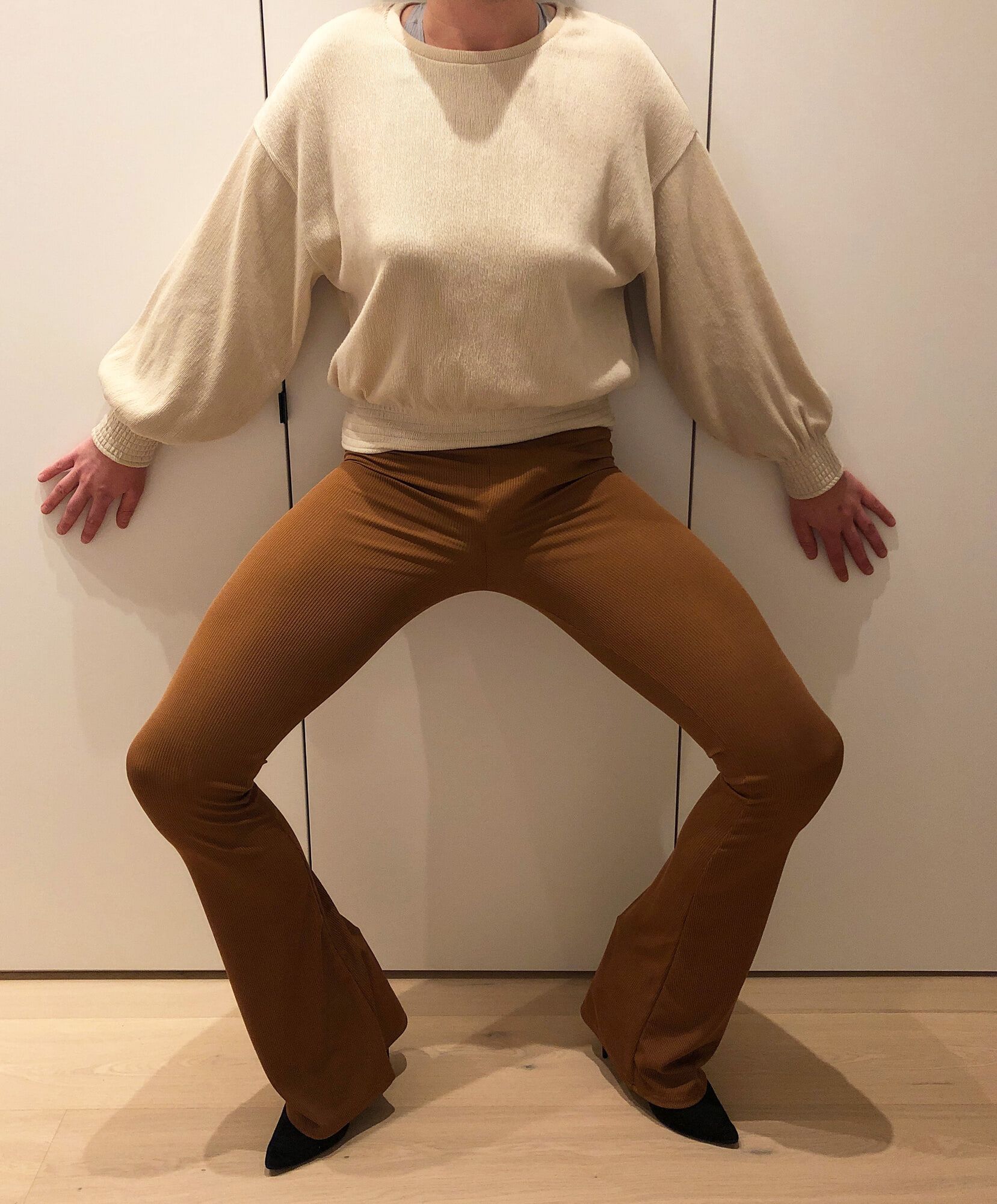 Brown stretch leggings #22