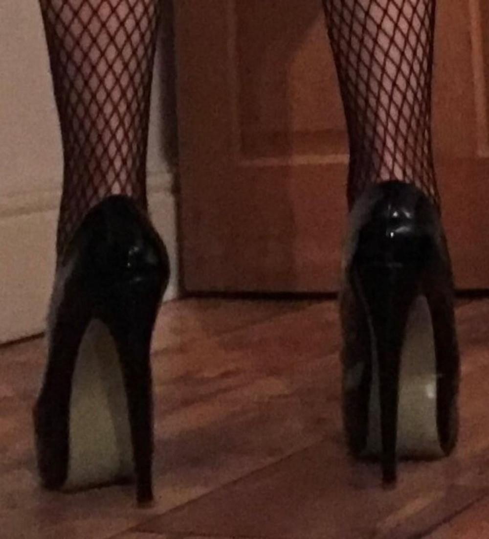 wife's fishnet stockings (2) #3