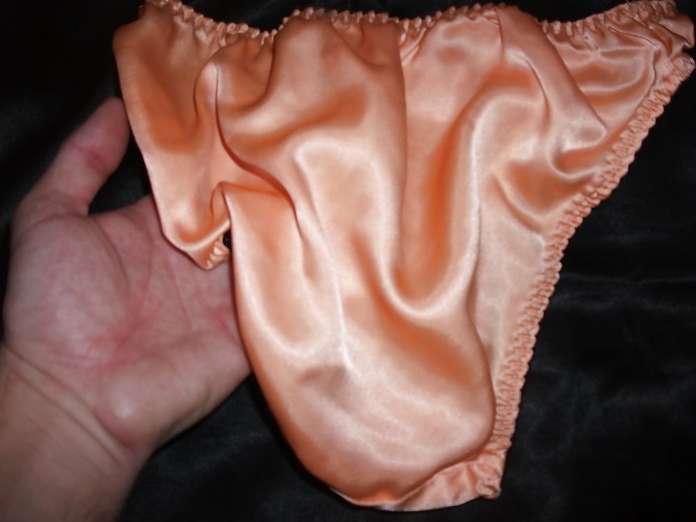 A selection of my wife's silky satin panties #14
