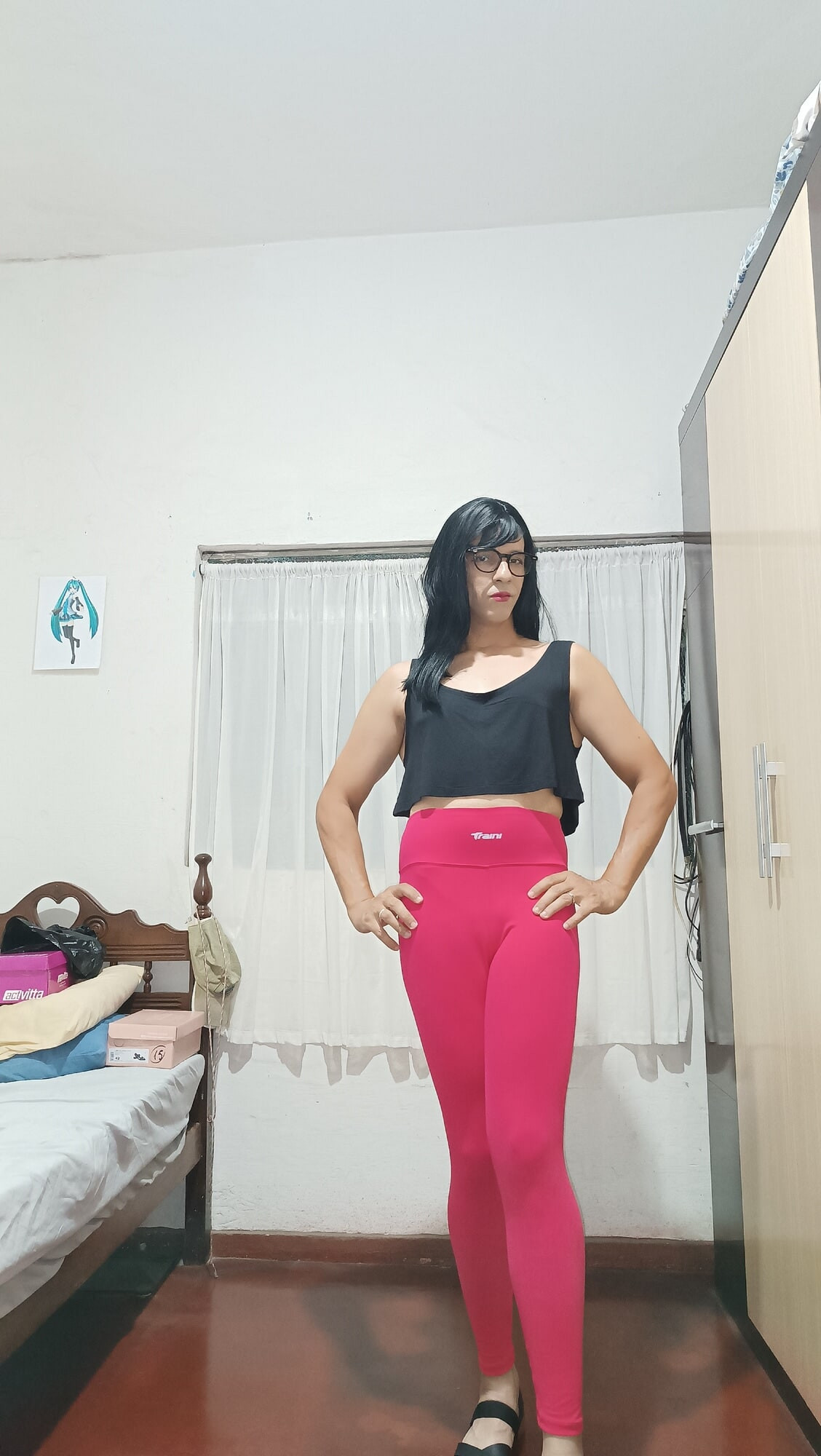 Sakura Nakamura Costume legs Red Gym #13