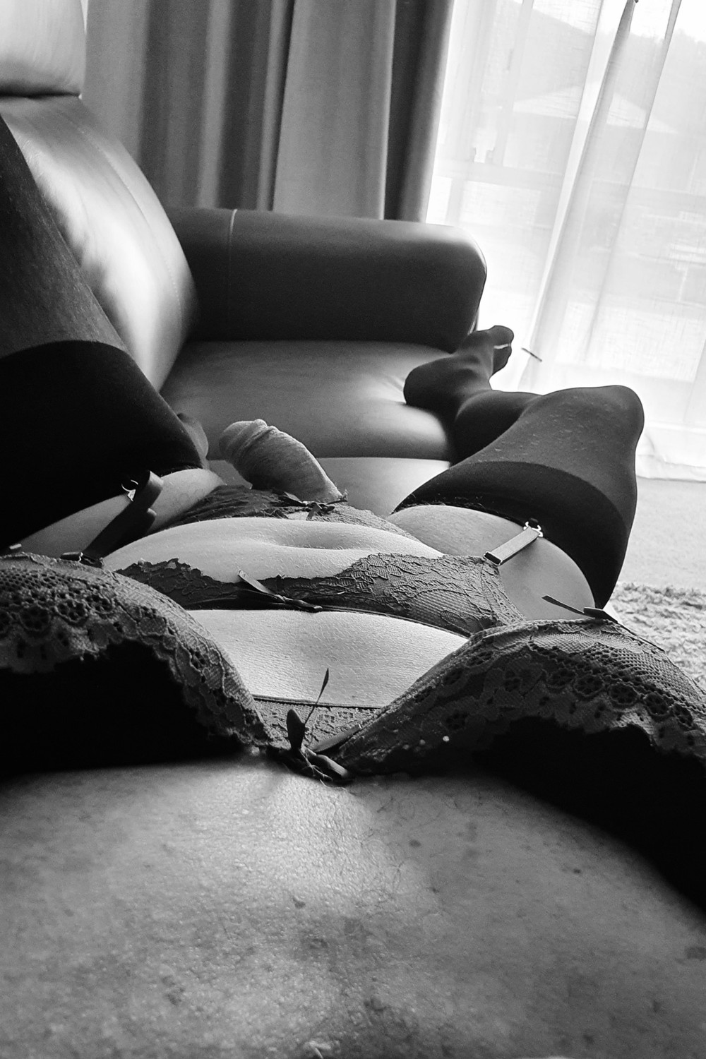 Seductive sexy lingerie suspenders feeling horny for you #3