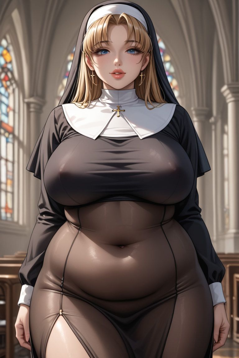 Attractive Busty Nun #4