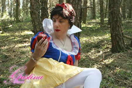 the sissy bitch snow white exposed in the enchantred forest         