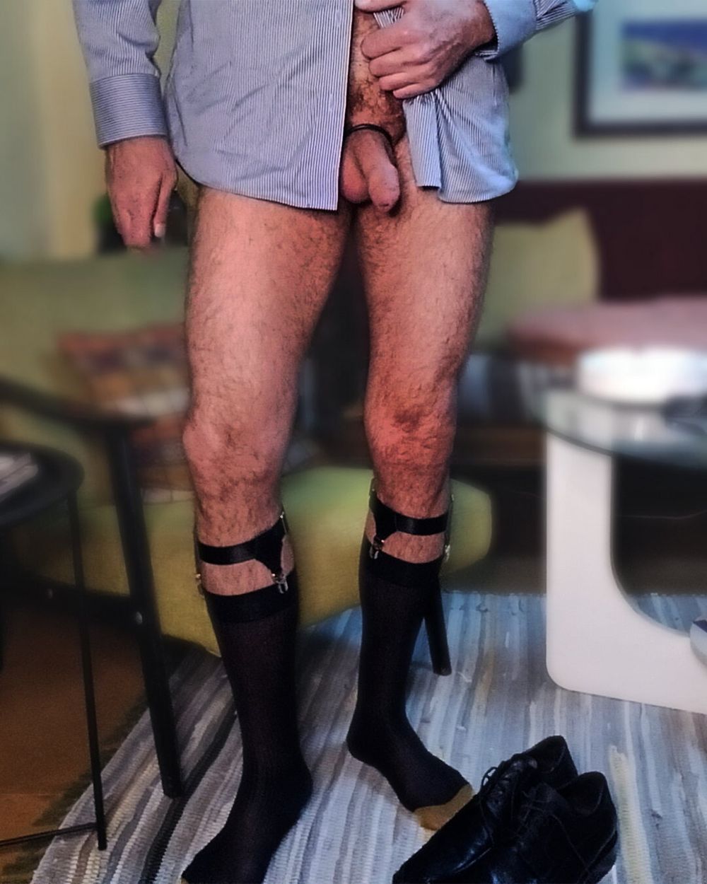 Daddy in sheer socks #4