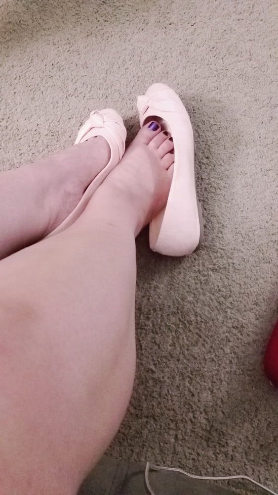 Playing in my shoe closet pretty feet heels flats milf  wife #29