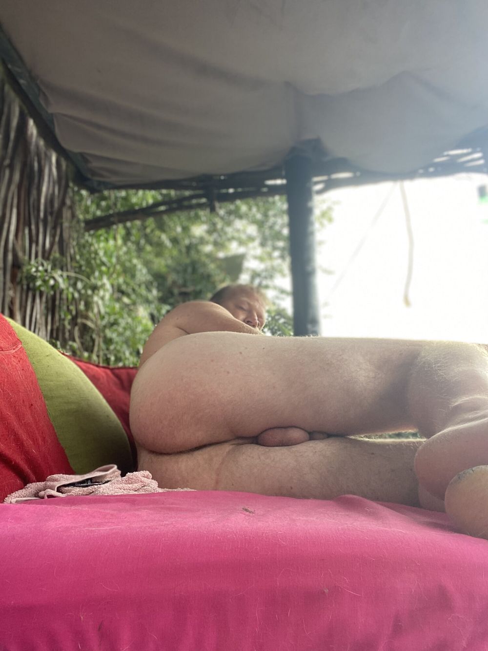 My naked ass at the pool #5