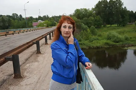 on vazuza river in cold weather         