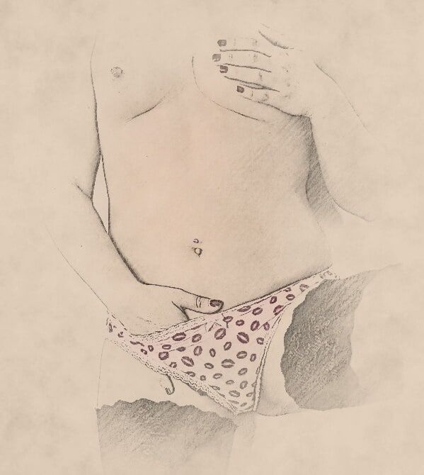 Her body in drawing #7