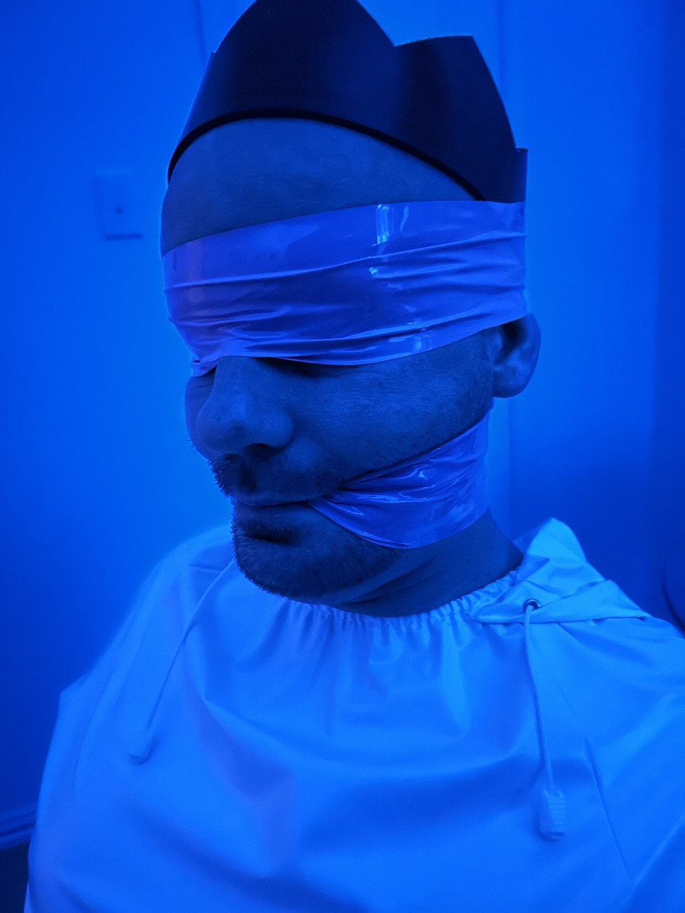 Rubber gimp is bound and edged  #8