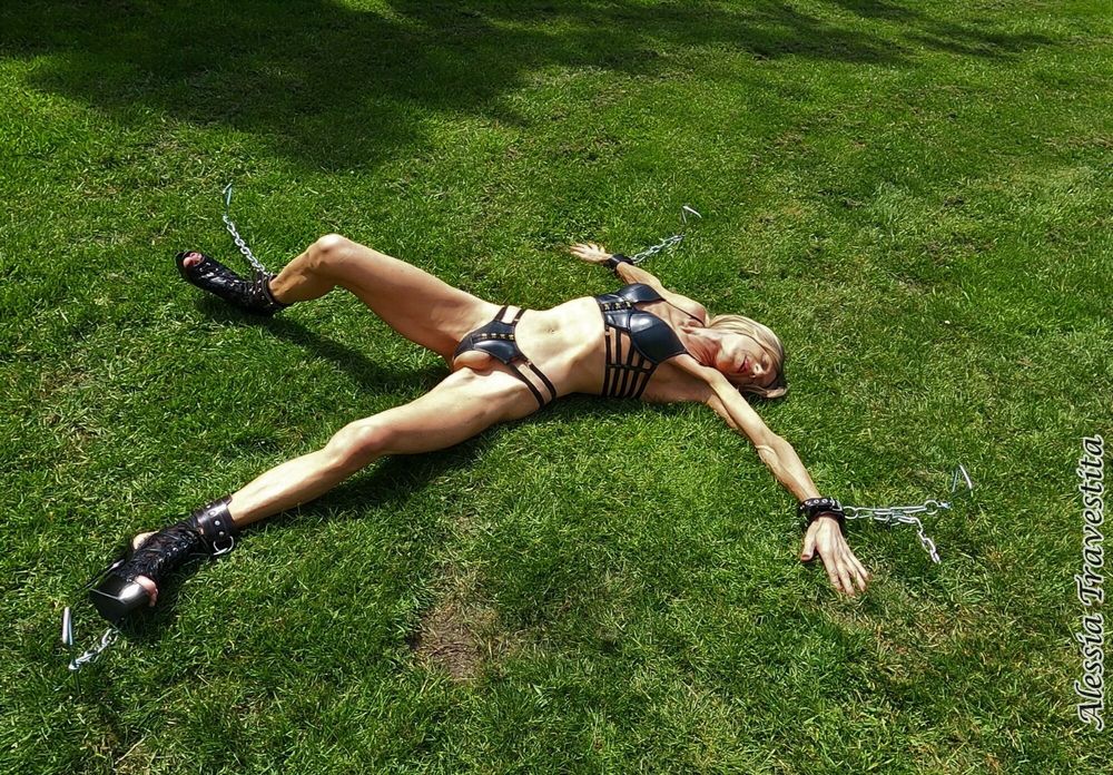 90 Alessia Travestita Chained under Hot Sun #20