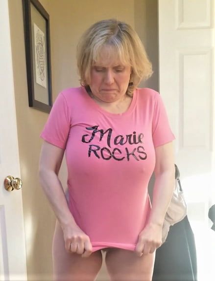 Hot granny MarieRocks changes in and out of clothes #19