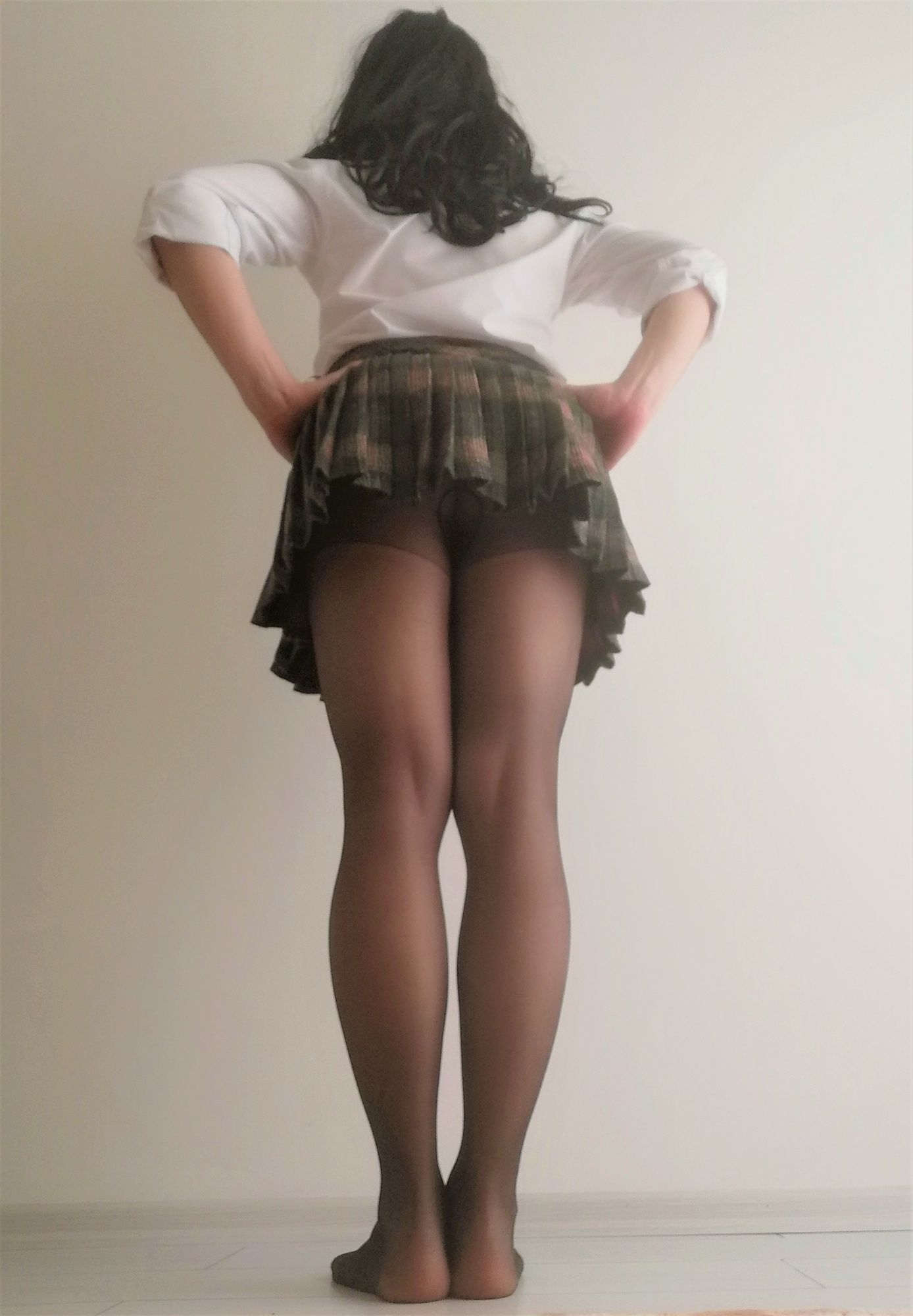 Black Pantyhose & Skirt #19