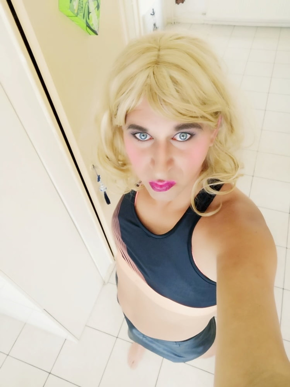 Dutch sissy crossdresser tgirl KJ pretty in pink 2 #7