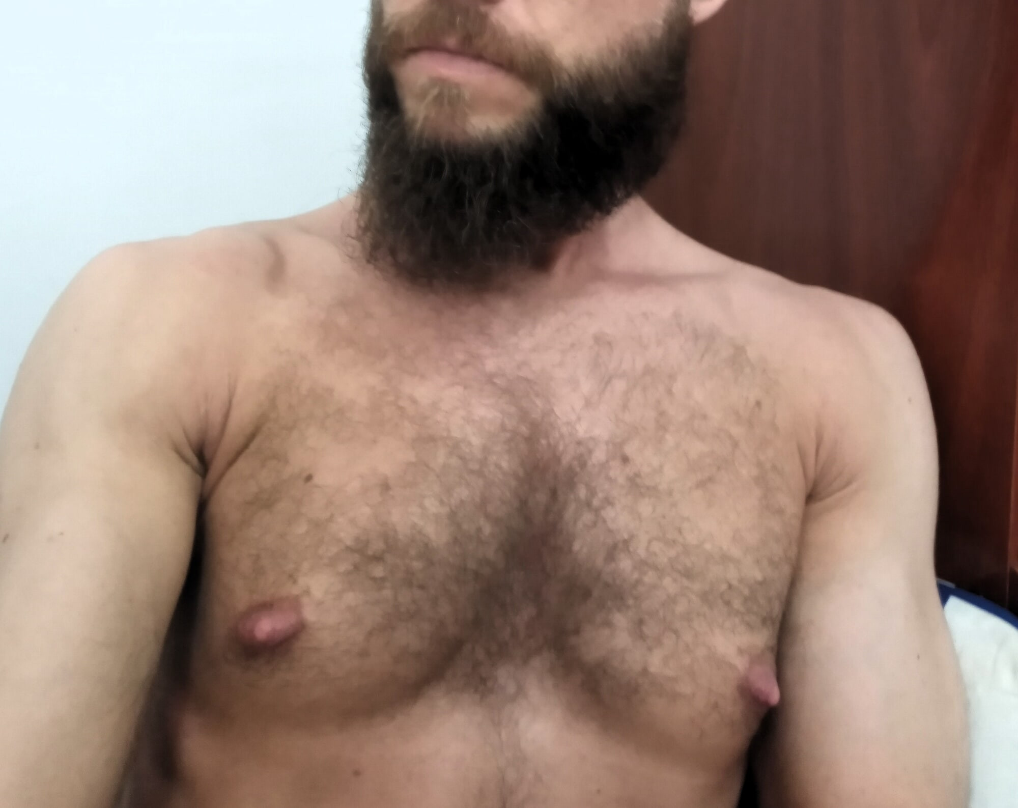 Beard, Hairy Chest and Big Nipples #7