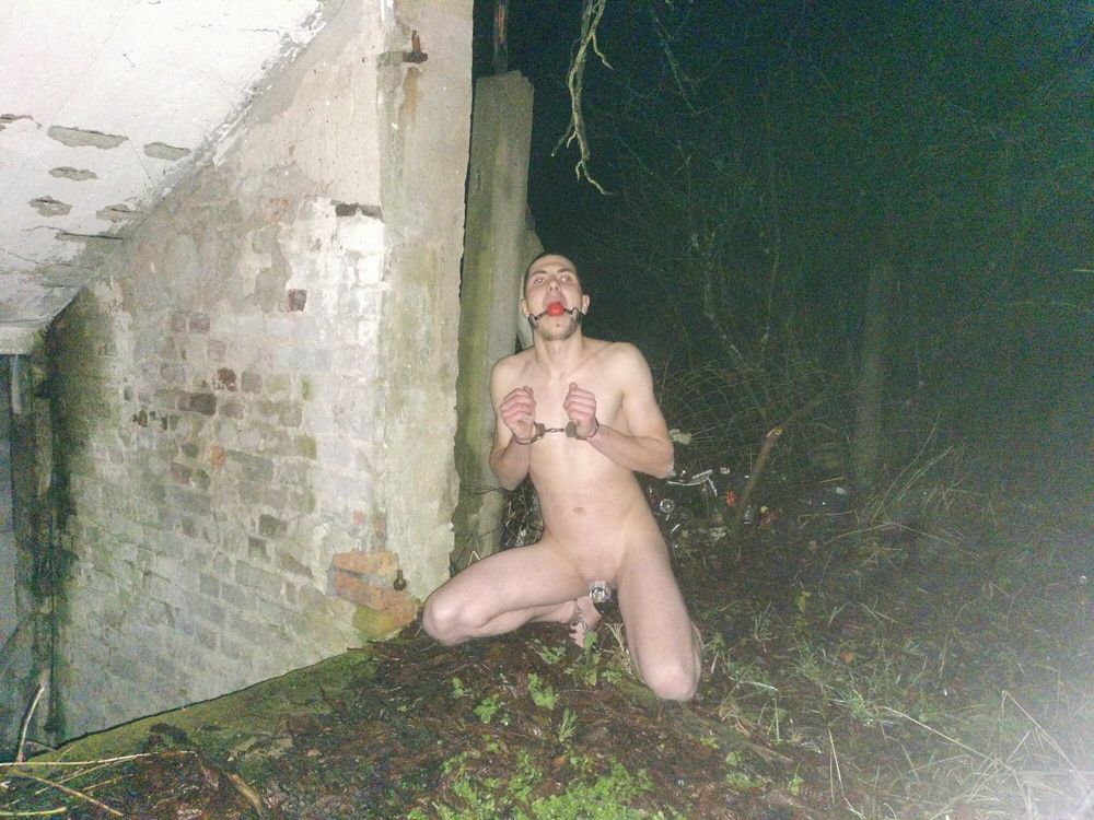 Young GAY slave in abandoned place 2 #10