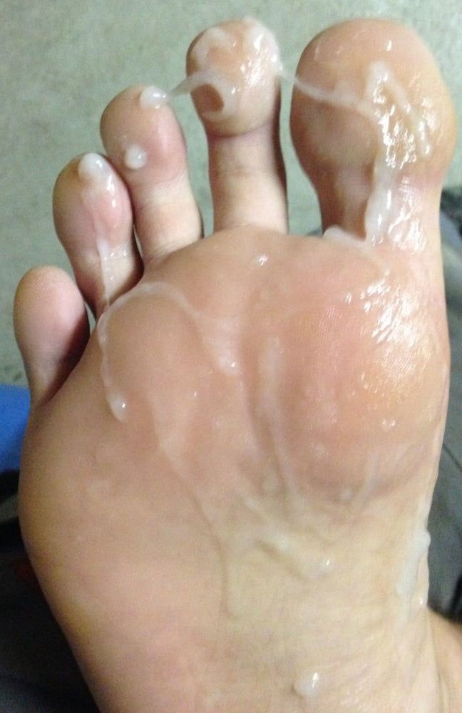 My Foot with Cum #6