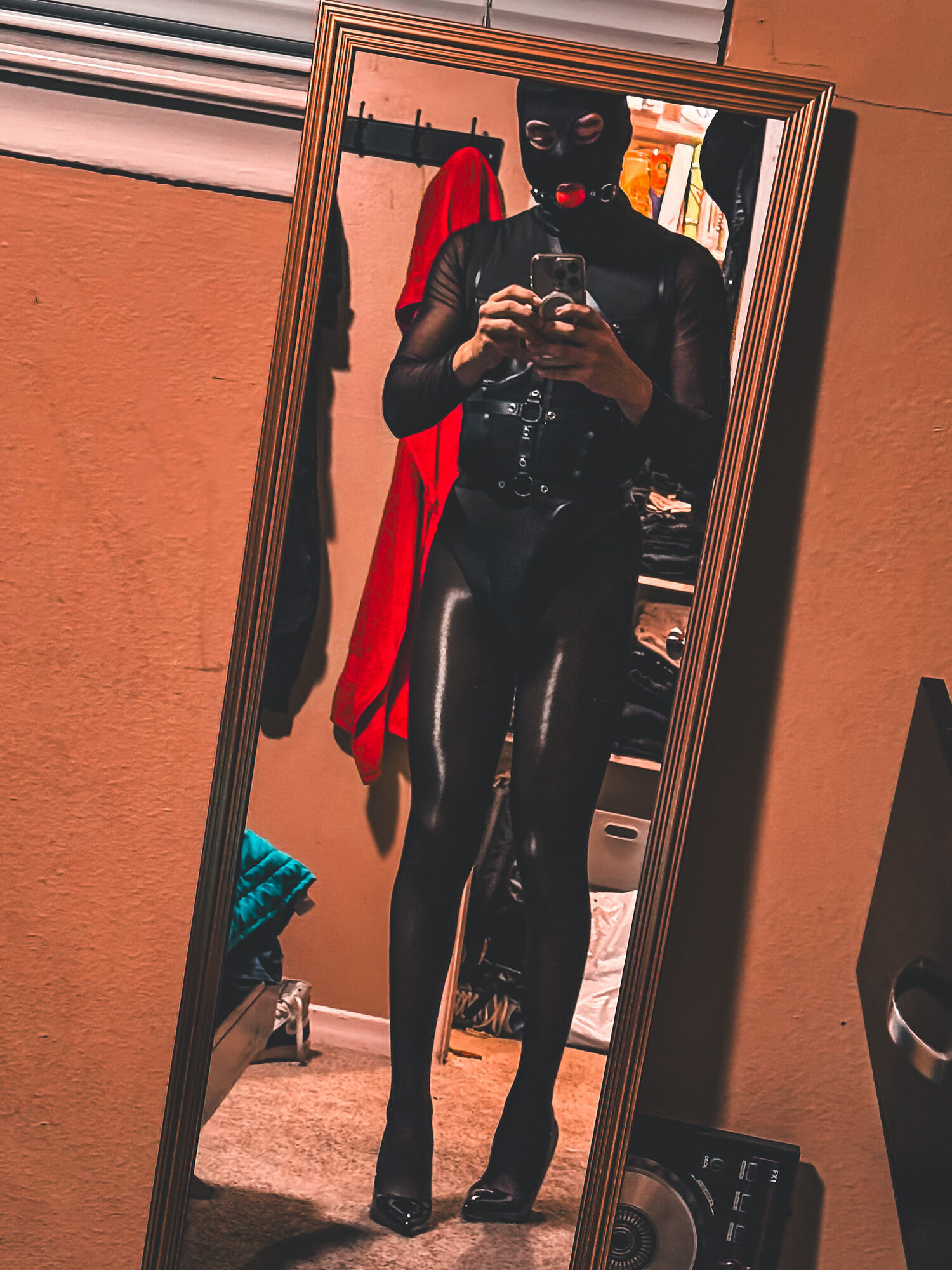 Crossdresser in BDSM outfit  #2