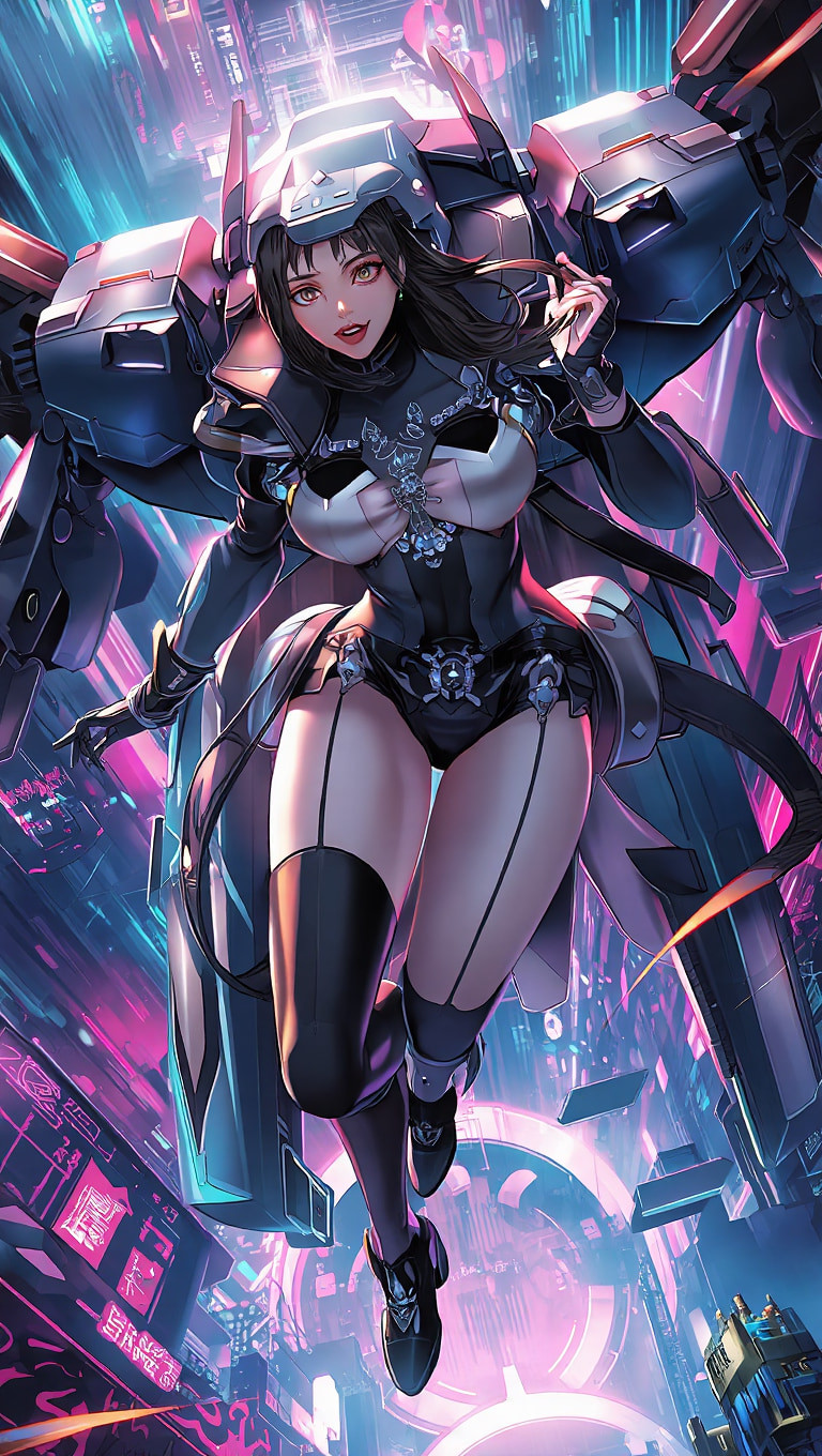 Cyberpunk mecha girls (Ai models) #8
