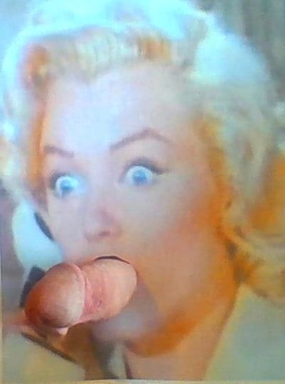 Marilyn Monroe sucks on my hard cock #3