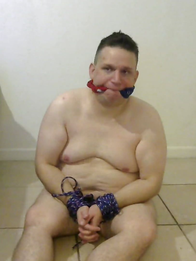 Gay fat boy bound and gagged #6