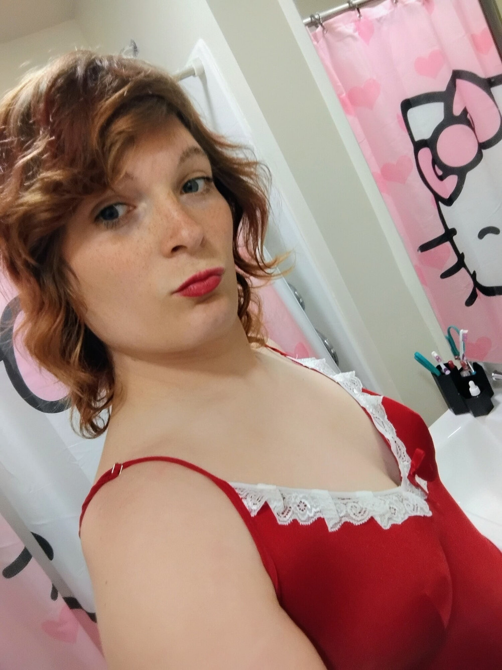 Red maid outfit  #19