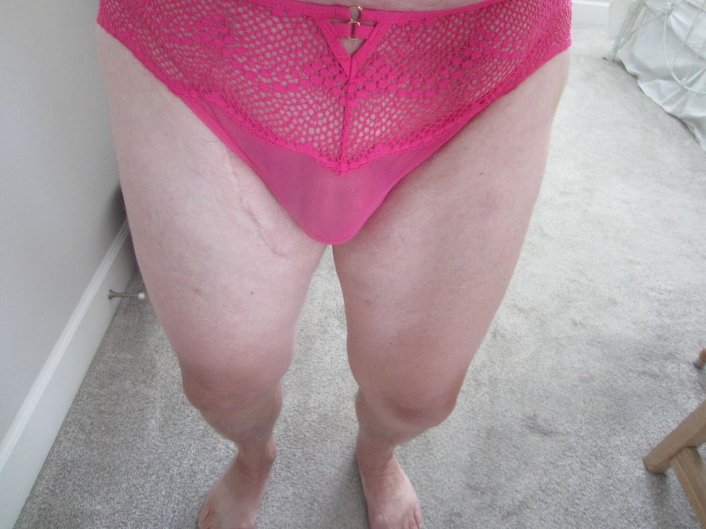 Pictures of me &quot;Stroking again with some pink panties&quot; #2