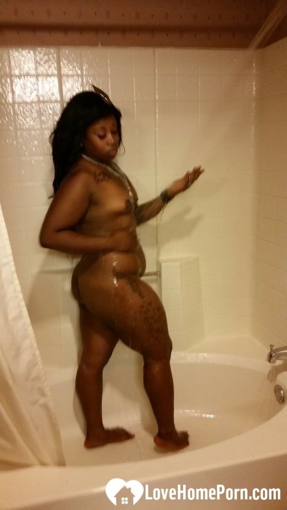 Black honey gets recorded as she showers #58