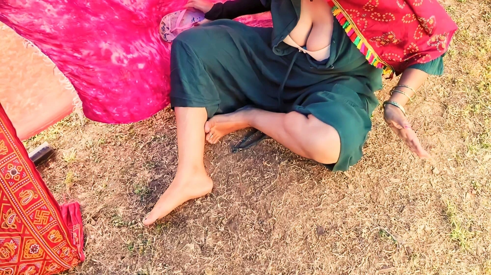 Indian Aunty Fucked Hard by His Friend in Jungle Outdoor Hin #48