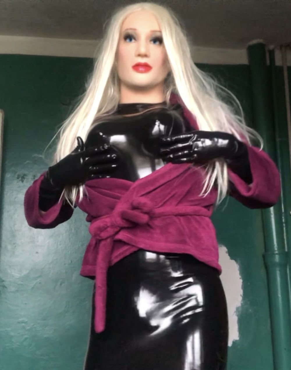 Sexy Latex Crossdresser, Female Masking Doll #3