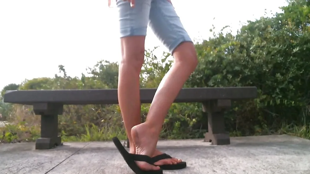 Flip Flops in the park on a very sunny day #4