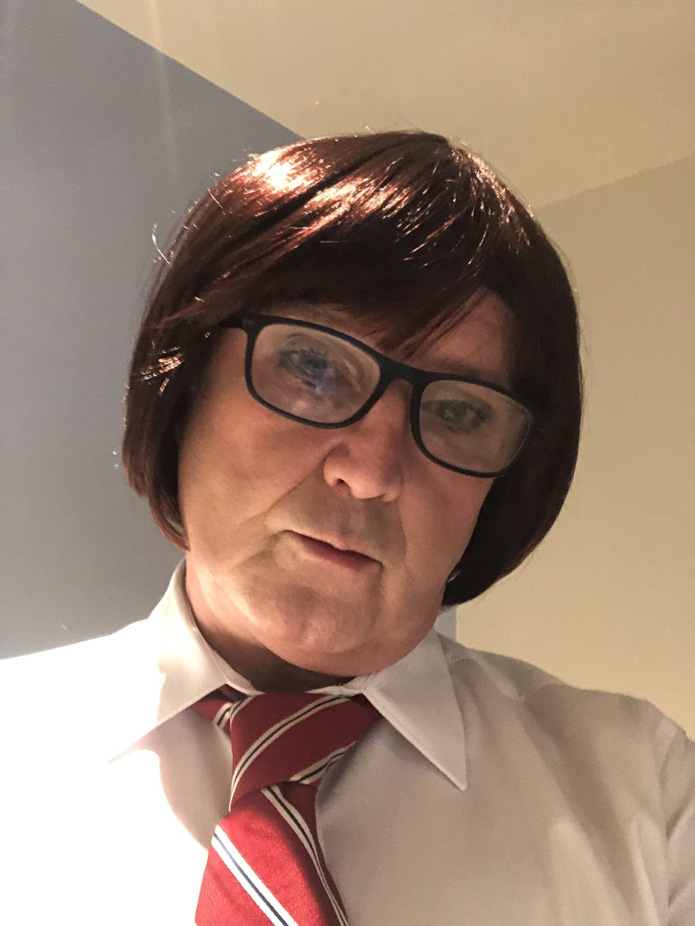 Crossdresser roleplay school uniform  #6