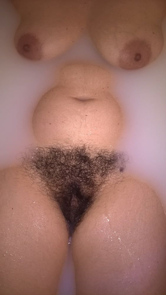 Hairy Wife In Milk Bath #3