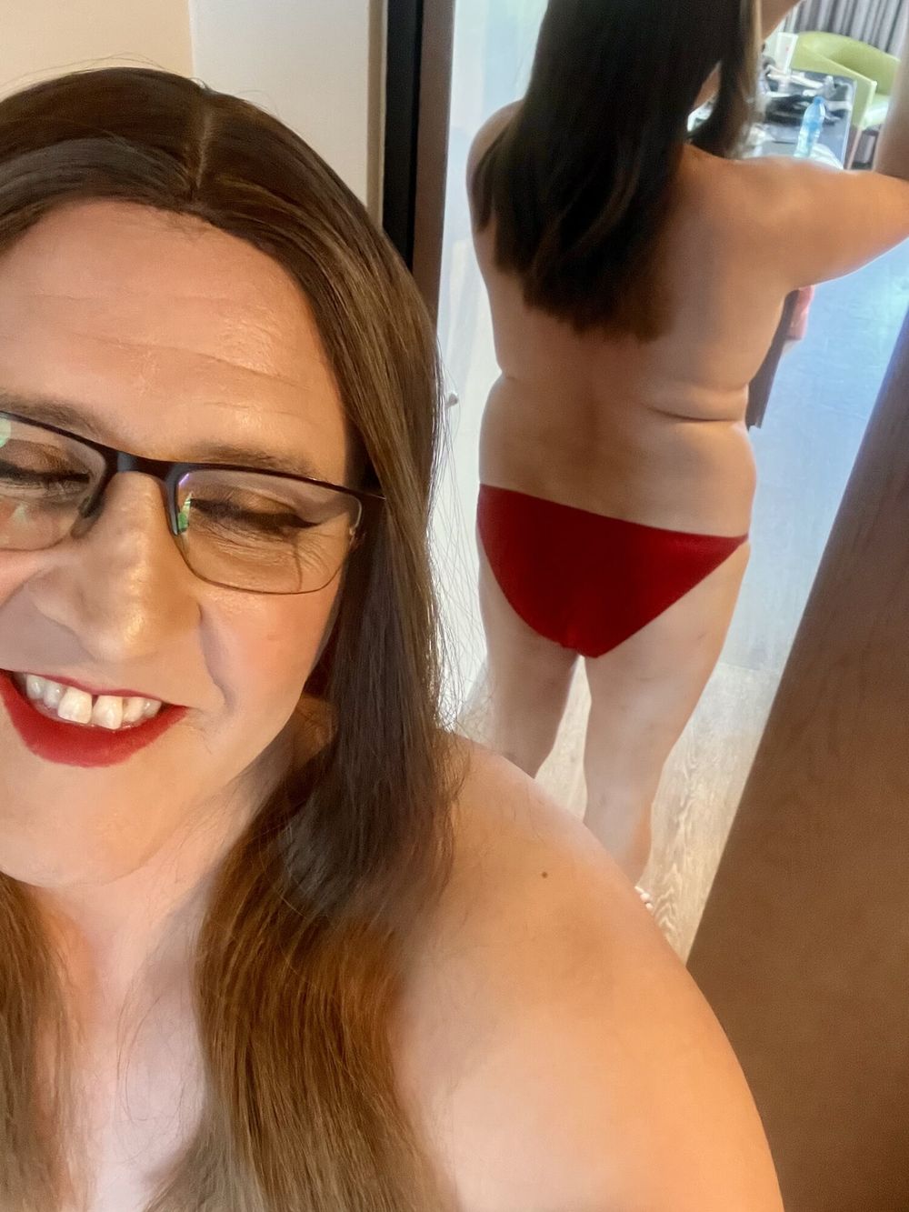 Red Satin Panties 